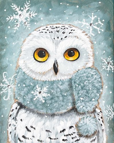 Snowy Owl - Canvas Paint & Sip