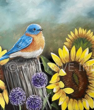 Bluebird Of Happiness - Canvas Paint & Sip