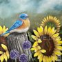 Bluebird Of Happiness - Canvas Paint & Sip