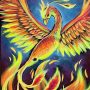 Phoenix On Fire - Canvas Paint & Sip