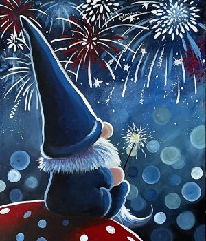 Gnome Of The Brave - Canvas Paint & Sip
