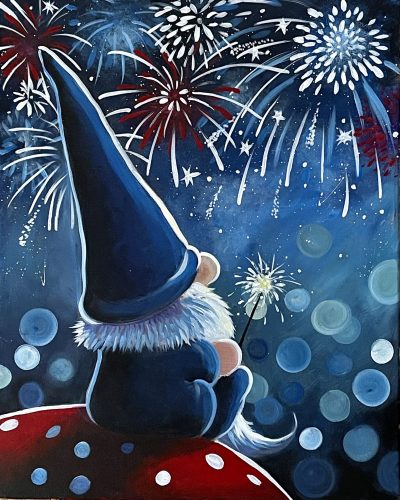 Gnome Of The Brave - Canvas Paint & Sip