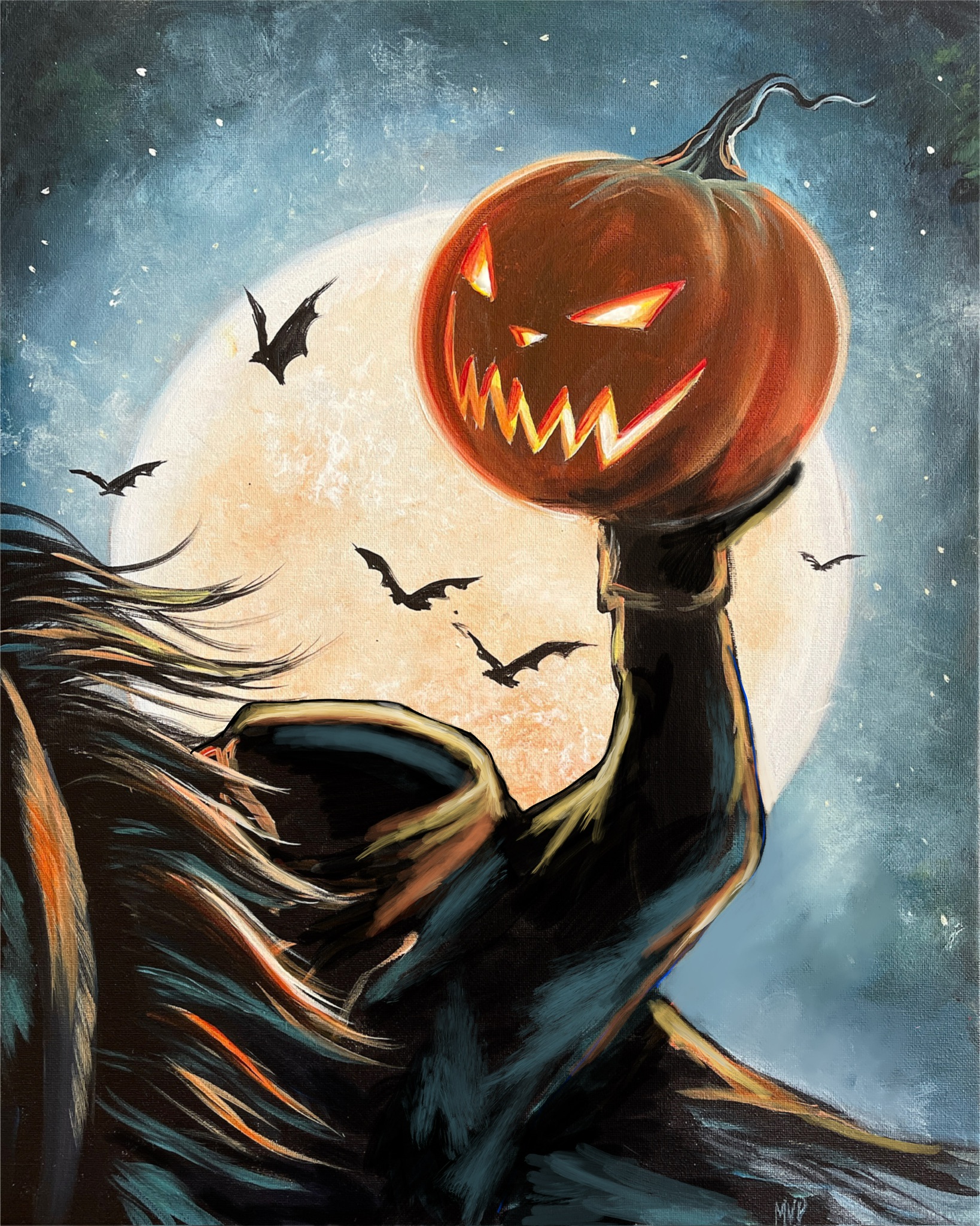 Haunted Horseman - Canvas Paint & Sip