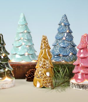 Holiday Trees Tea Light - Hand Building Clay Class
