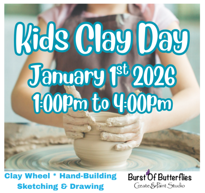 New Year Clay Kickoff – Kids Clay Day (Ages 8–14)